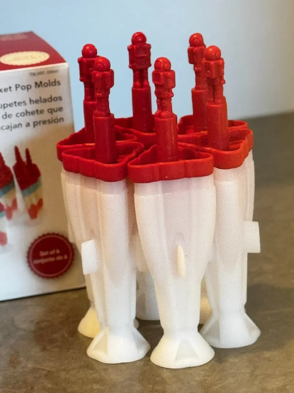 Cuisipro Snap Fit Rocket Pop Molds Set of 6 NIB Plus Animal Character Sticks
